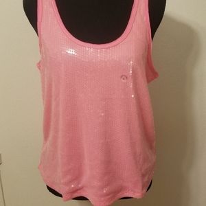Aéropostale pink sequin tank NWT
